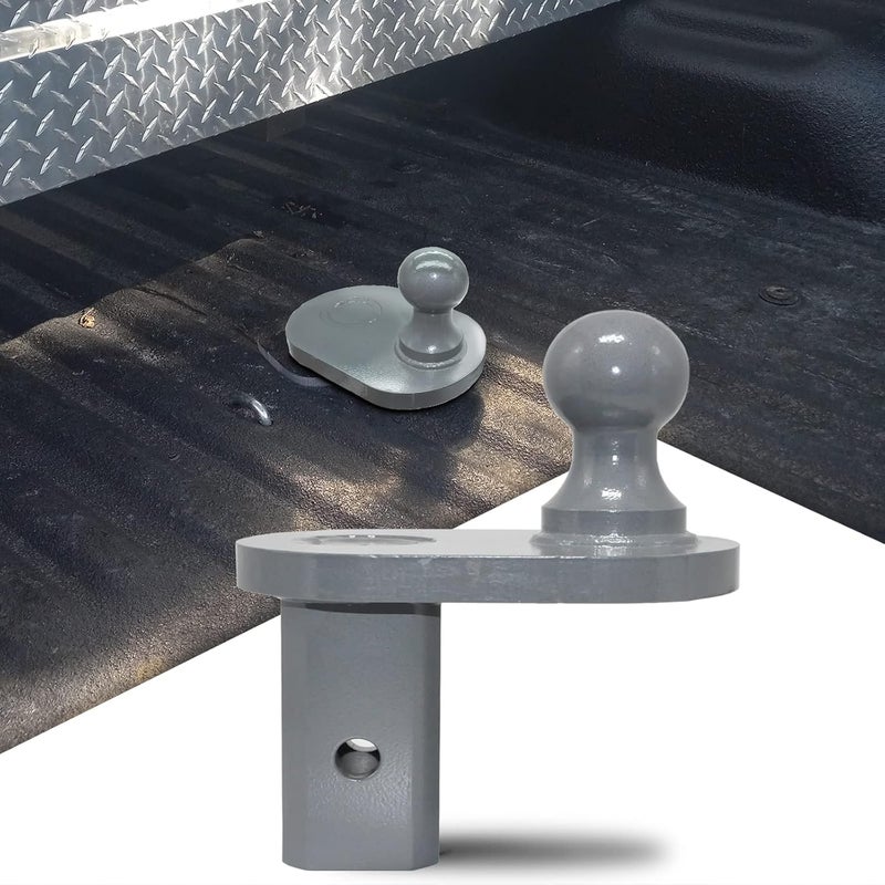 AUGSMIAR GNXA4085 Gooseneck Ball Extender, Heavy Trailer Hitch for B&W Trailer Hitches Turnoverball Gooseneck Hitch Extender, 4 Inches Offset, 20000 lbs GTW/ 5000 lbs VTW, 2-5/16 Inch Diameter Ball - Image 1